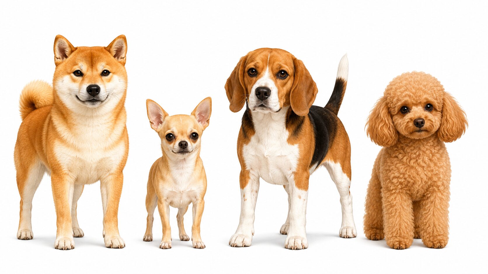 夜中に吠えやすい犬種の特徴と比較イラスト