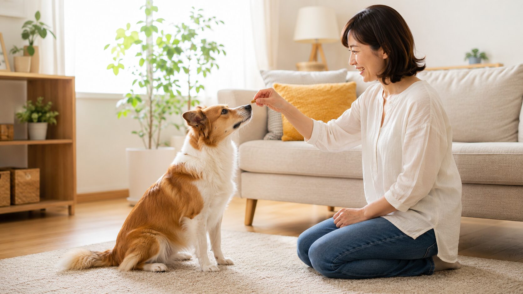 犬のしつけ初心者向けおやつを使った陽性強化トレーニングの方法