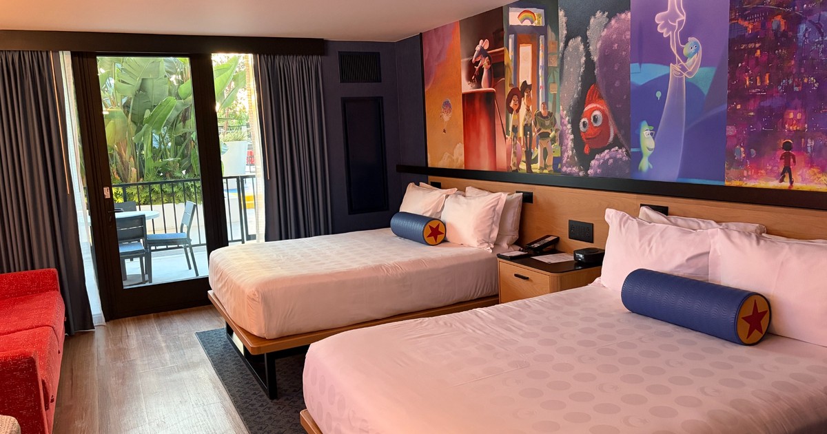 Pixar Place Hotelの3階テラス付き客室