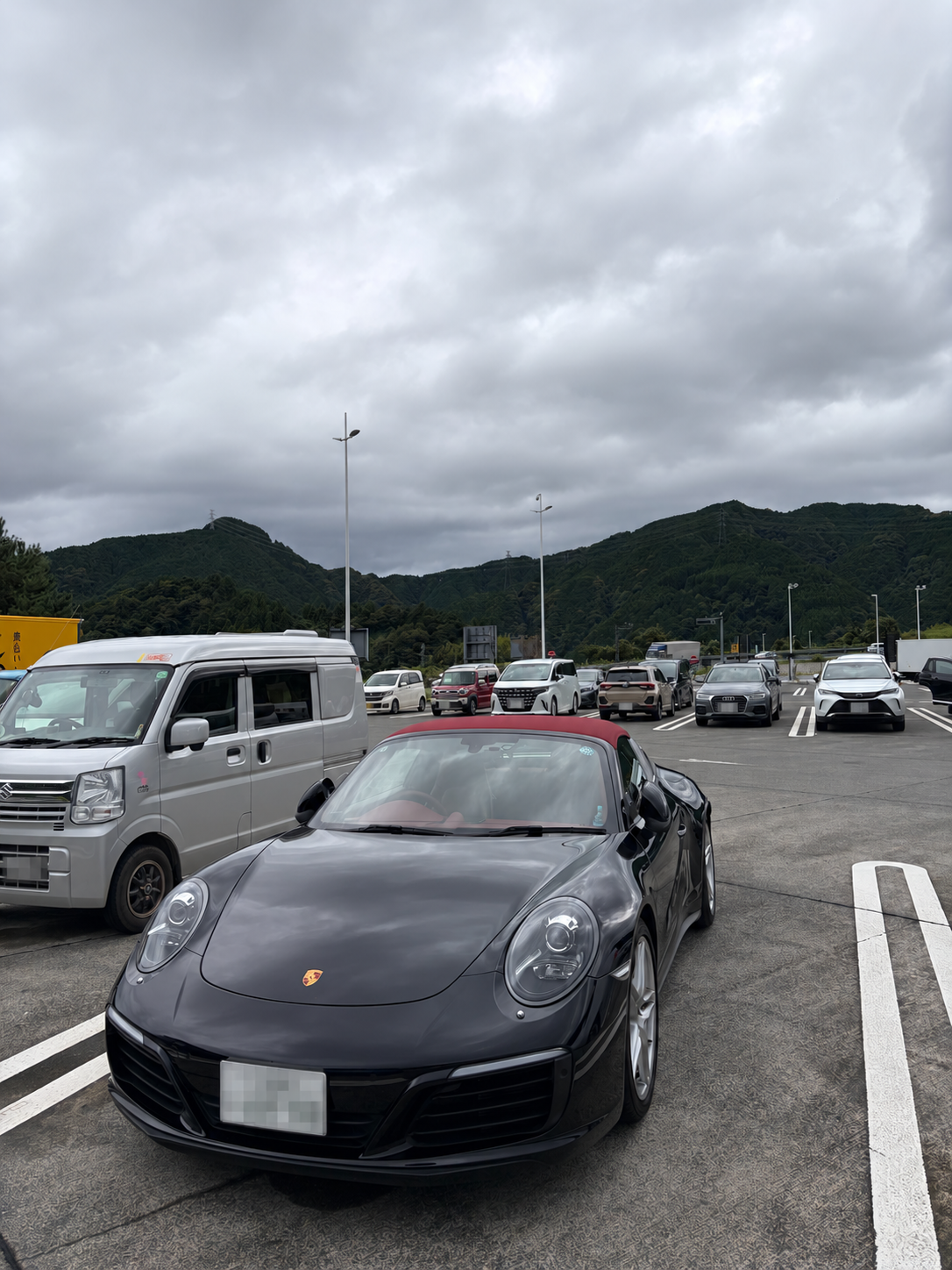 清水パーキングエリアにて