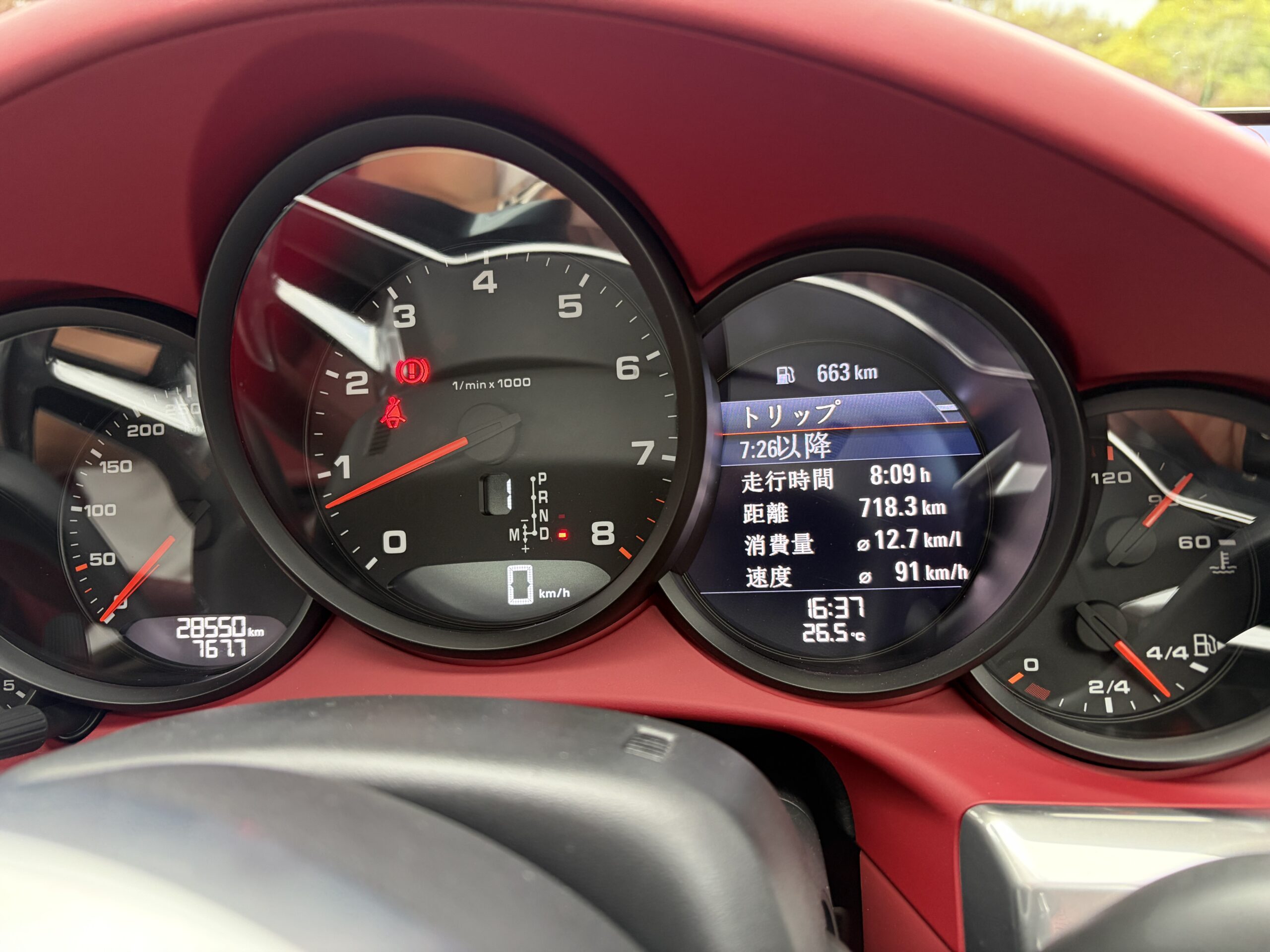 走行開始から約8時間、距離は718km